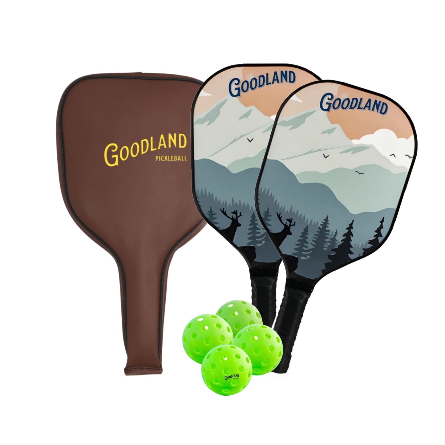 Pickleball Paddle Set : Carbon Fiber